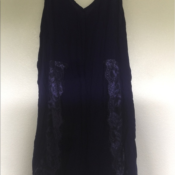 Dark Blue Intimately Free People Lace Dress - Picture 2 of 4